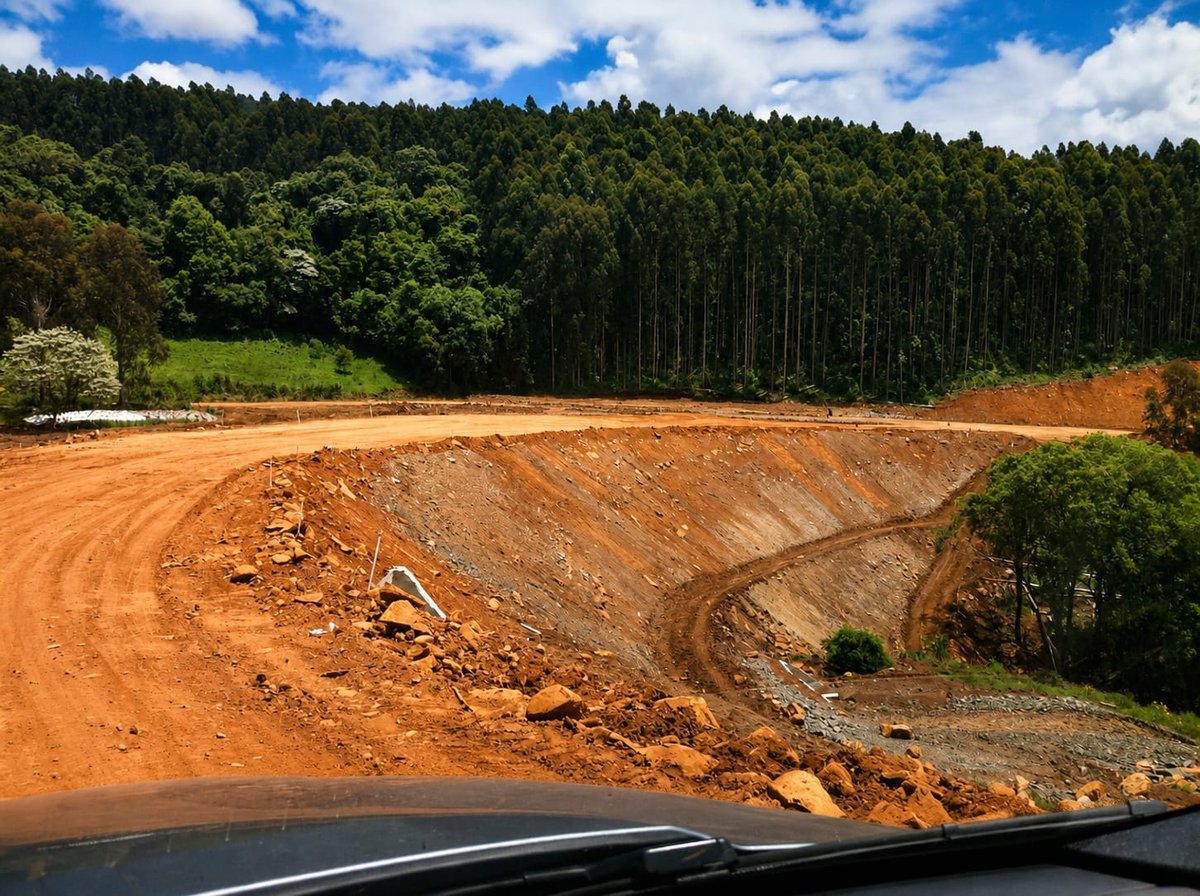 Equipe técnica da Construbraz em obra de terraplanagem